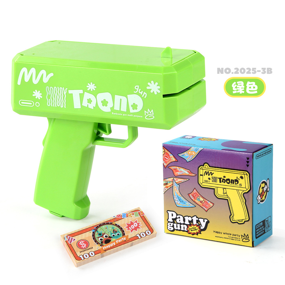 MoneyGun, pistolas de pulverización de dinero, dibujos animados, pistolas de pulverización de dinero, pistolas de juguetes, pistolas de billetes, pistolas de juguetes
