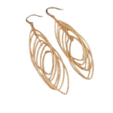 fashionable universal design earrings with zircon