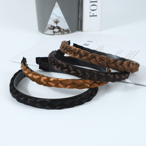 Korean Style Wigs, Bangs Wig Clips, Female Side Part Wig, Half Wig Head Curtain Hair Clips, Hair Braid Hairband Accessory Wholesale
