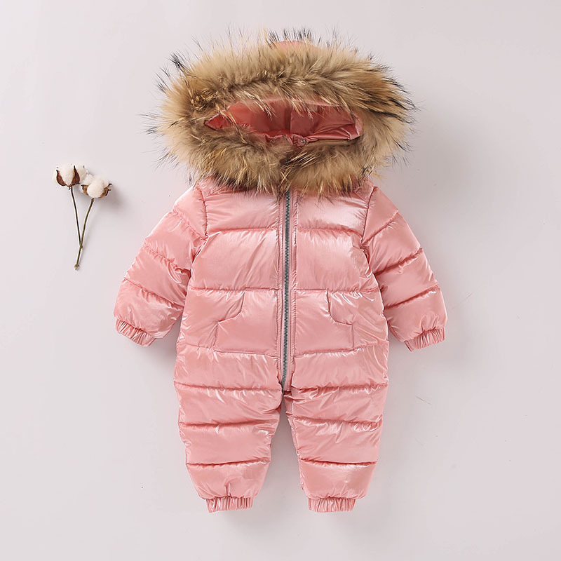 Bébé Coton-rembourré Jacke Jumpsuit Nourrissons Épaissie Barboteuse