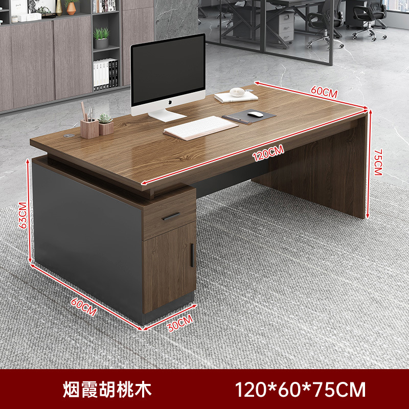 Jefe de escritorio moderno minimalista liderazgo Oficina escritorio y silla combinación sola oficina escritorio gerente escritorio ejecutivo muebles de oficina