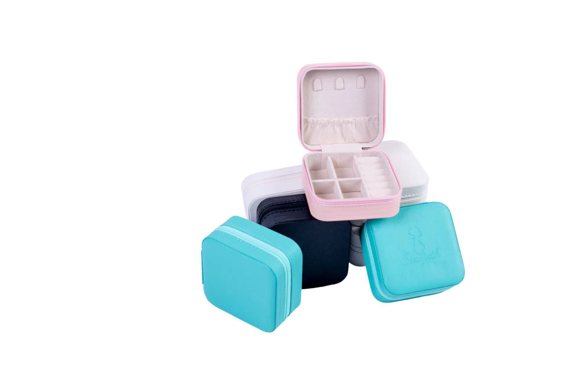 Simple Style Solid Color Flannel Jewelry Boxes 1 Piece display picture 1