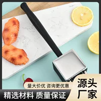 Новый двоен-по-два стальной нити мясной молоток нити мясной игла бытовой стейк молоток тендер мясо сухожилие ломатель кухонный инструмент