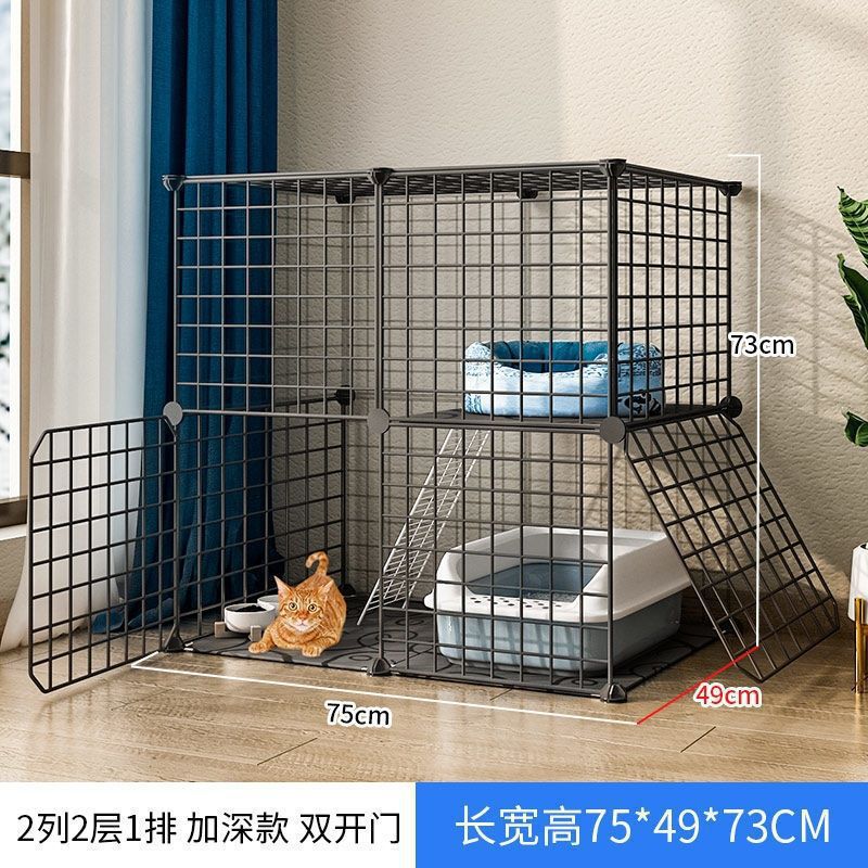 Jaula de gato super grande espacio libre de doble capa gato Villa gato mascota gato casa gato Casa Grande no inodoro integrado