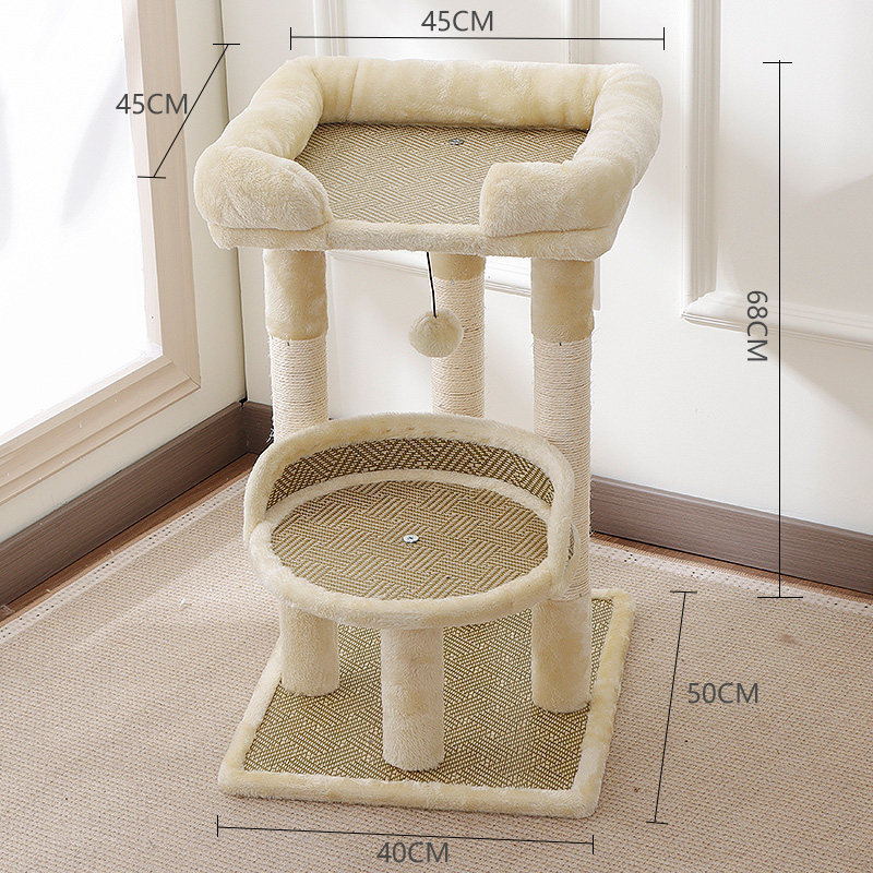 Árbol rascador para gatos grande y extragrande con sisal, multinivel, casa para gatos sencilla que no ocupa espacio, soporte para gatos, venta al por mayor transfronteriza. image 9