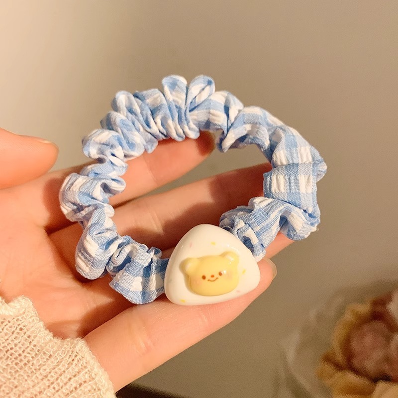 黄油果酱~可爱小熊小肠发圈女高级感皮筋头绳发饰头饰大肠圈发圈|undefined