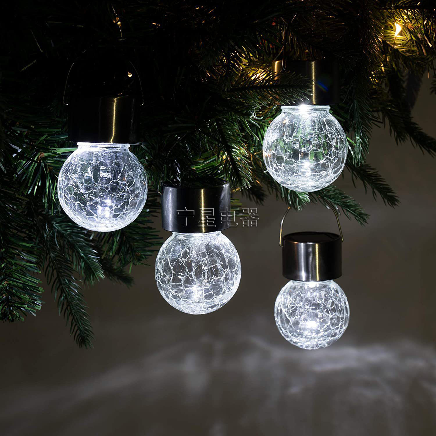 Lámpara de bola de crack solar lámpara de bola de cristal hogar lámpara de jardín impermeable al aire libre lámpara de paisaje Villa jardín Lámpara decorativa