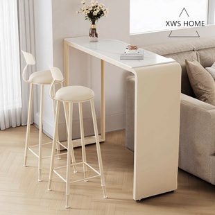 Slate Bar Table Home Wall Partition Cream Style Balcony Leisure Small Bar Simple High Table Small Apartment