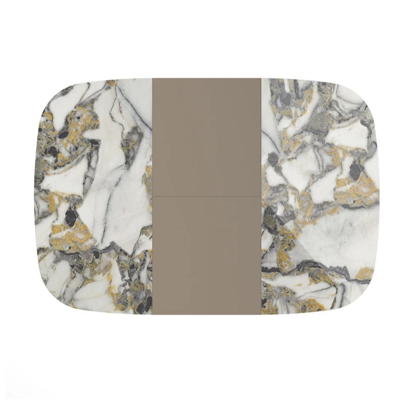 Mesa de comedor de mármol rectangular retráctil 2024 nuevo estilo de lujo ligero de alta gama sala de estar hogar pequeño apartamento mesa de comedor