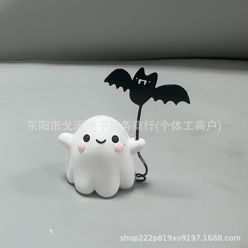 跨境新款Ghost Walking Dog万圣节幽灵系列树脂雕像装饰幽灵摆件|undefined