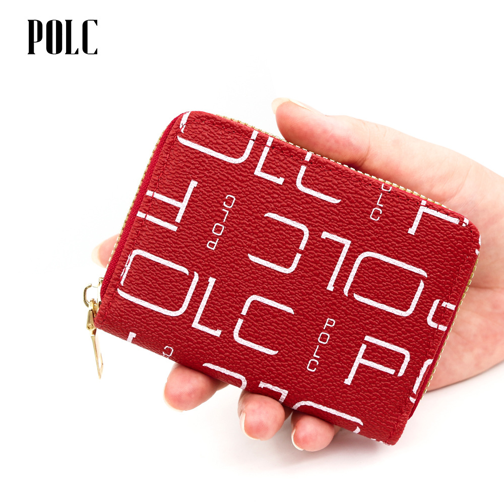 Bolsa de tarjetas de impresión de estilo europeo y americano, bolsa de tarjetas, bolsa de tarjetas, bolsa de cambio, bolsa de cremallera, monopolio transfronterizo