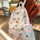 Printed graffiti student women's backpack waterproof backpack Sanrio KT cat niche all-match schoolbag Korean girl