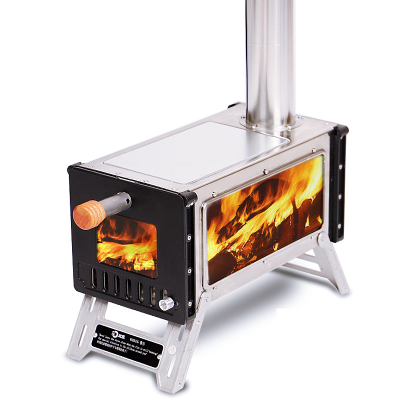 Outdoor Stove Wood Stove Winter Ice Fishing Tent Heating Stove Portable Multifunctional Folding Picnic Small Wood Stove