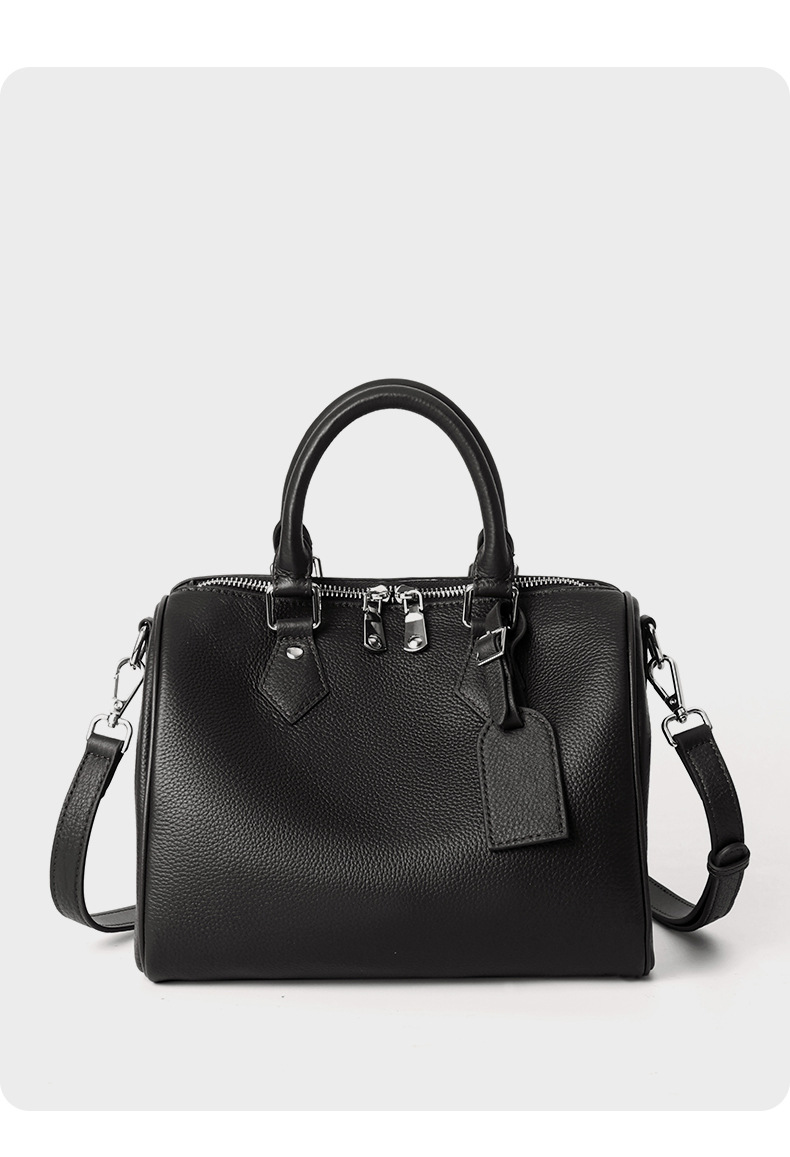 CHIKO Essa Leather Boston Bag Bowling Bag