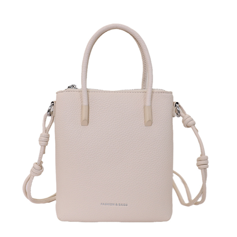 Bolsos de papas fritas de cuero suave diarios de estilo extranjero para mujeres 2026 nuevo bolso de teléfono móvil de moda simple bolso de hombro de viaje