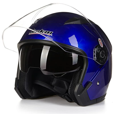 Motosiklet kaskı (dəbilqə) — Helmet Electric Vehicle Helmet - blue-m
