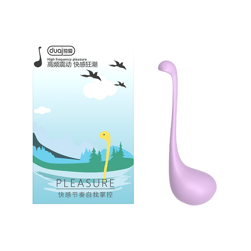 Duai little water monster massager purple silicone+abs