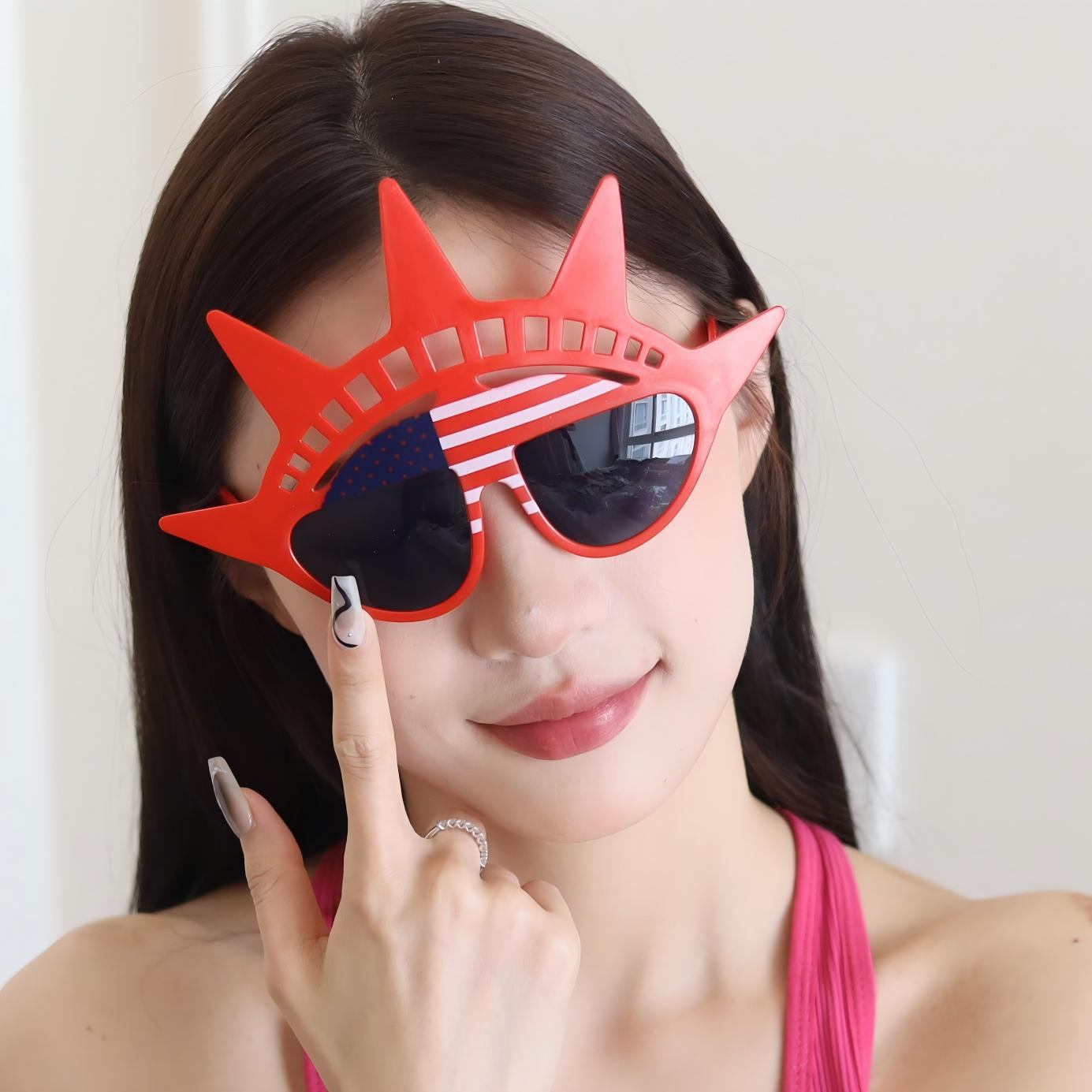 Gafas de Fiesta con Estatua de la Libertad y Bandera de EE.UU. de ABS para Día de la Independencia