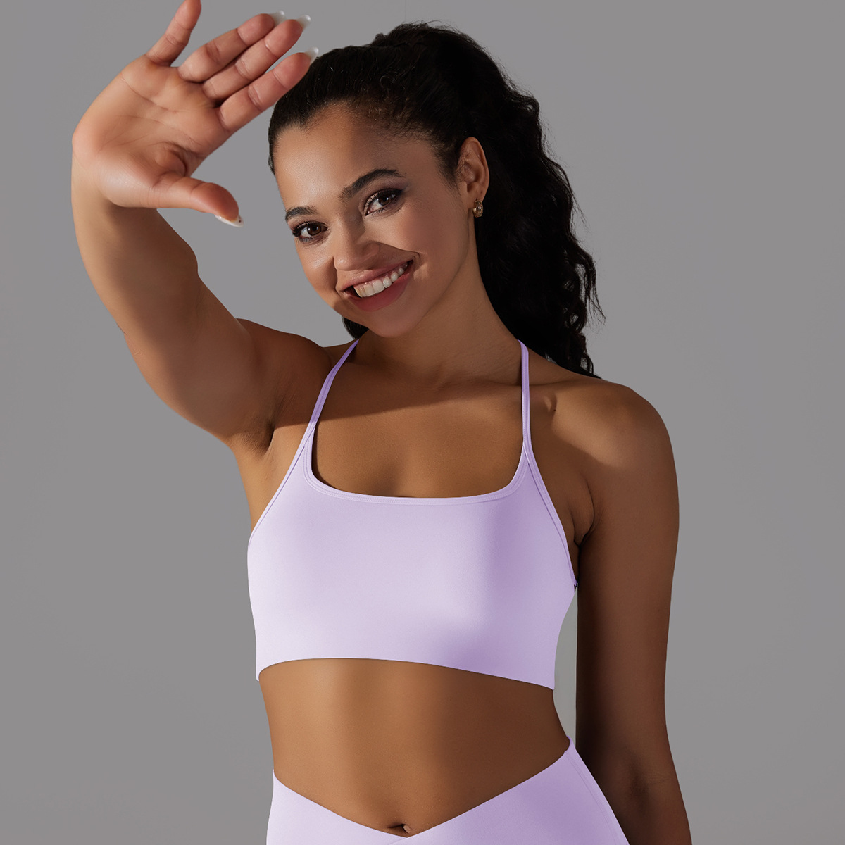 De Base Couleur Unie Nylon Mélange De Coton Col En U Active Tops Gilet display picture 38