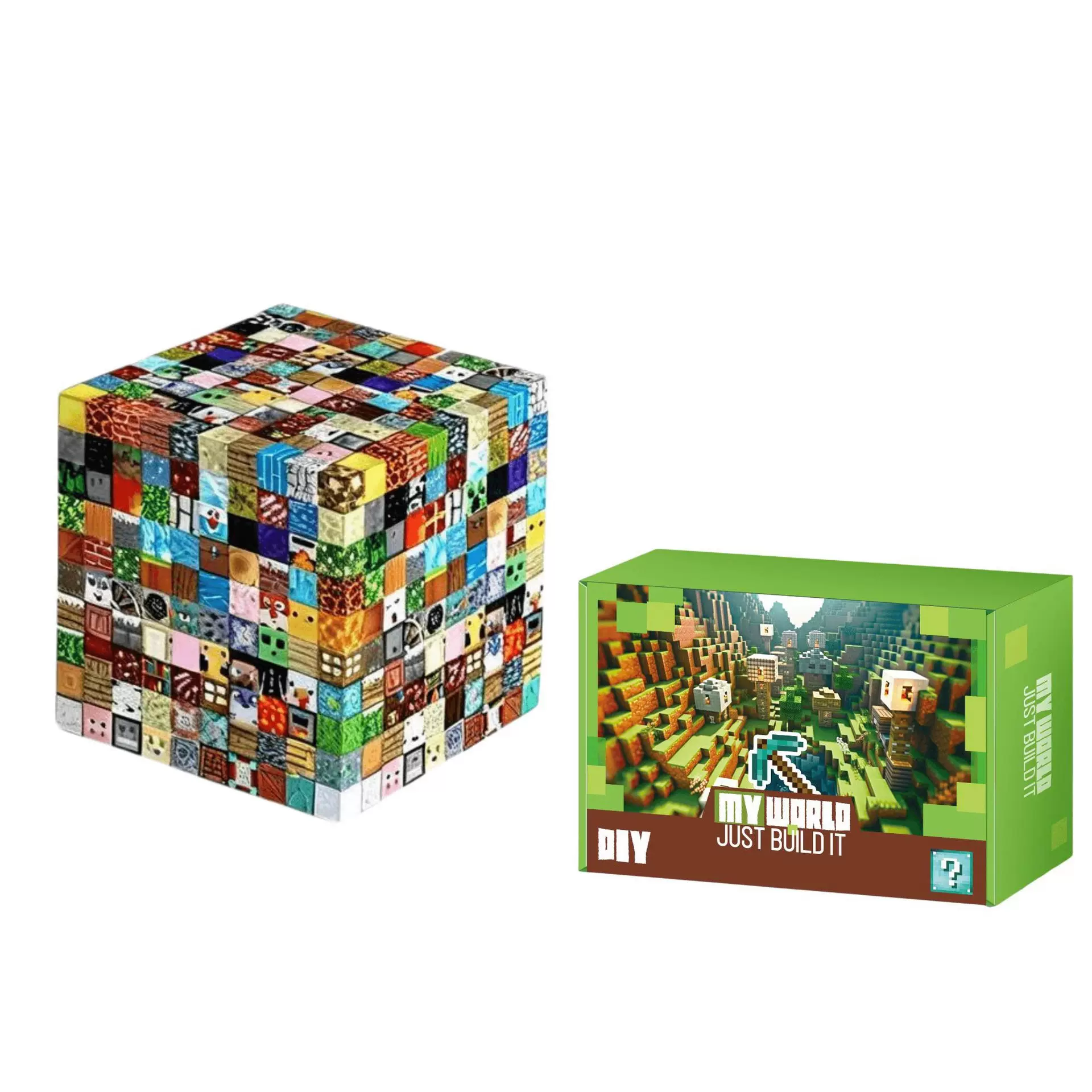 我的磁力世界积木拼装魔方搭建磁吸玩具迷你百变磁力方块套装