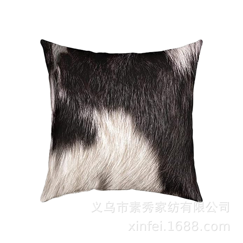 Transfronterizo amazónico Xiyin yak highland ganado animal sofá sala de estar respaldo decoración almohada abraza almohada cubierta de cojín image 26