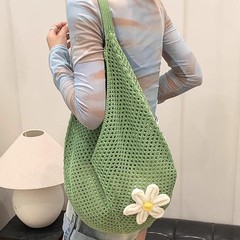 夏季时尚新款大容量女编织包通勤单肩包腋下包女托特包沙滩包大包