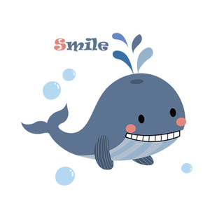Cute and Funny Whale Bathroom Toilet Toilet Sticker Decoration Creative Cartoon Toilet Seat Personalized Sticker 1