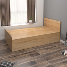 气动高箱储物床1米小户型箱体床1.2米实木收纳床现代简约可