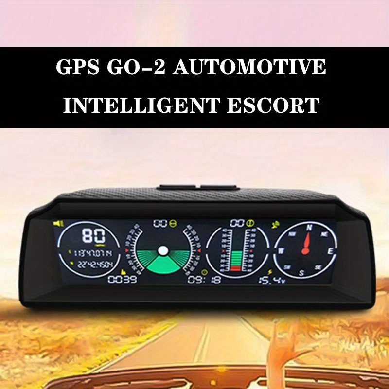 Cross-Border Vehicle-Mounted Hud Head-Up Display Universal Gps Speedometer Off-Road Altitude Compass High-Precision Level Meter