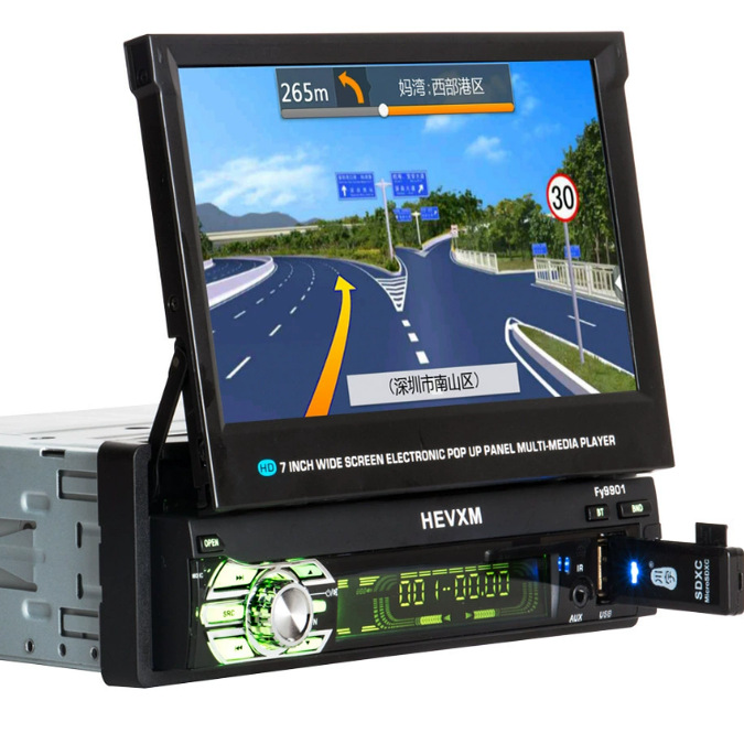 Car DVD player: Universal Screen Car - 24v9601-retractable-with-navigation-wince-system-standard