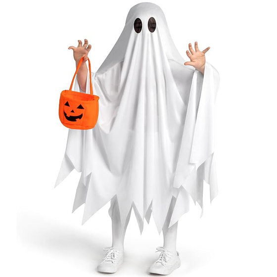 in stock Halloween Child Costume Witch Ghost Cloak cosplay Vampire Kindergarten Stage Performance Suit