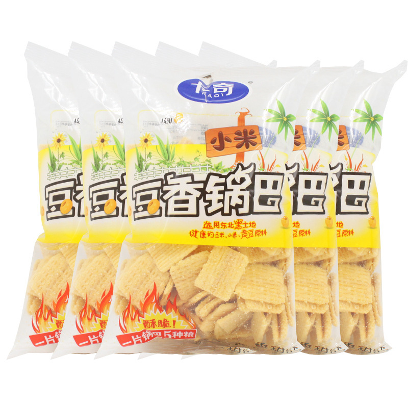 卡奇小米豆香锅巴240g*5袋香辣烧烤香甜口味休闲零食膨化食品产|undefined
