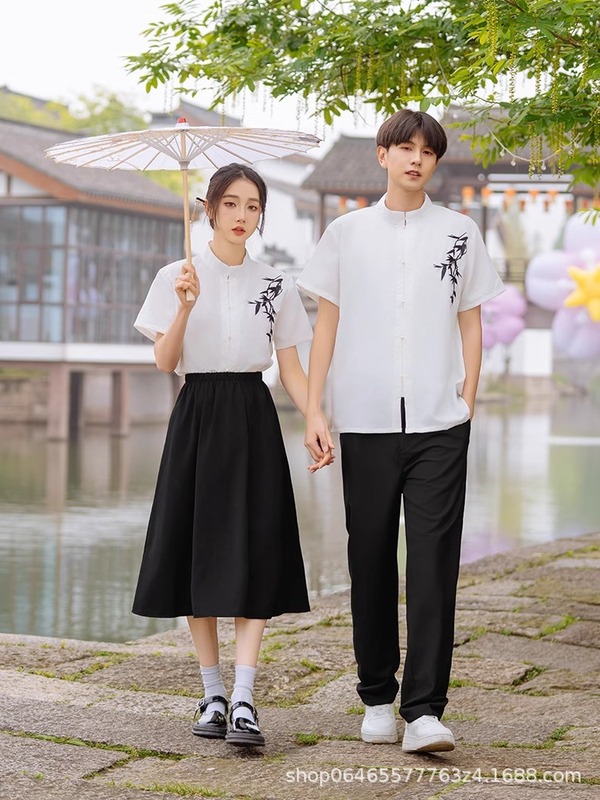 合唱団衣装 中学・高校 新中国風クラス制服 運動会 中国風 卒業写真 五・四セット 表演用|undefined