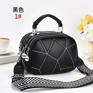 Factory Direct cross-border bag new fashion all-match women's bag Stitching small square bag portable shoulder messenger bag wholesale