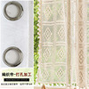 Crochet, woven retro cloth, country lace curtain with tassels, American style, french style, cotton and linen