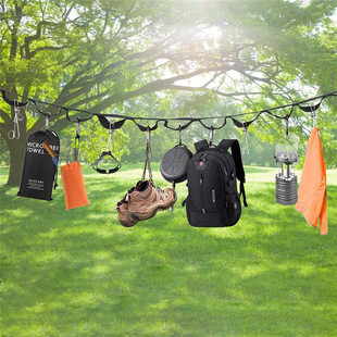 Outdoor portable tent lanyard travel camping lanyard camping clothesline with wholesale