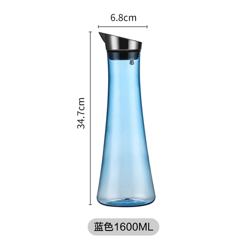 Acrílico hervidor de agua fría de gran capacidad doméstica resistente a altas temperaturas hervidor de agua fría de hotel grueso cerveza jarra jarra de jugo de bebida