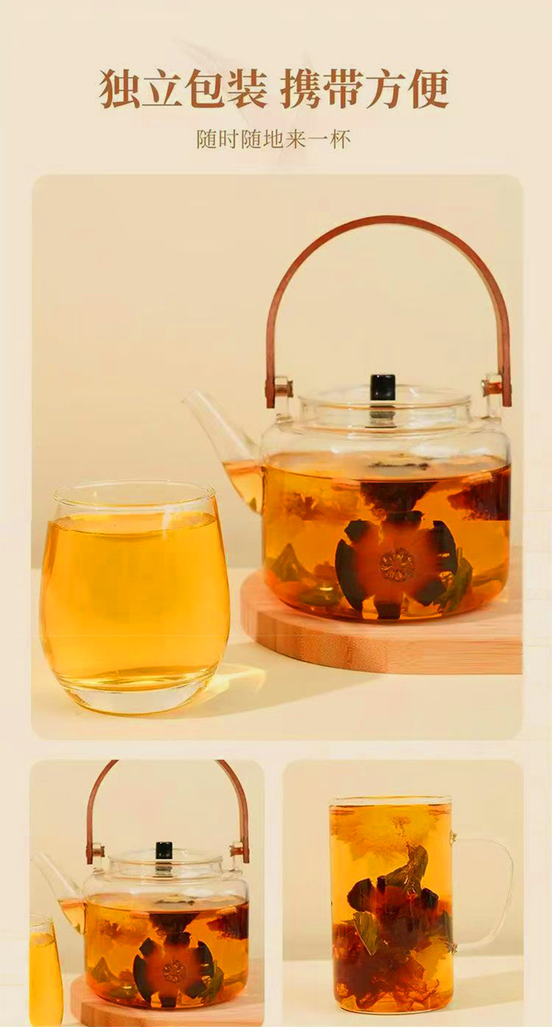 Pang Da Hai Luo Han Guo Ju Hong Herbal Tea Bags 120g Sugar Free Hot Brew Wellness Tea specifications