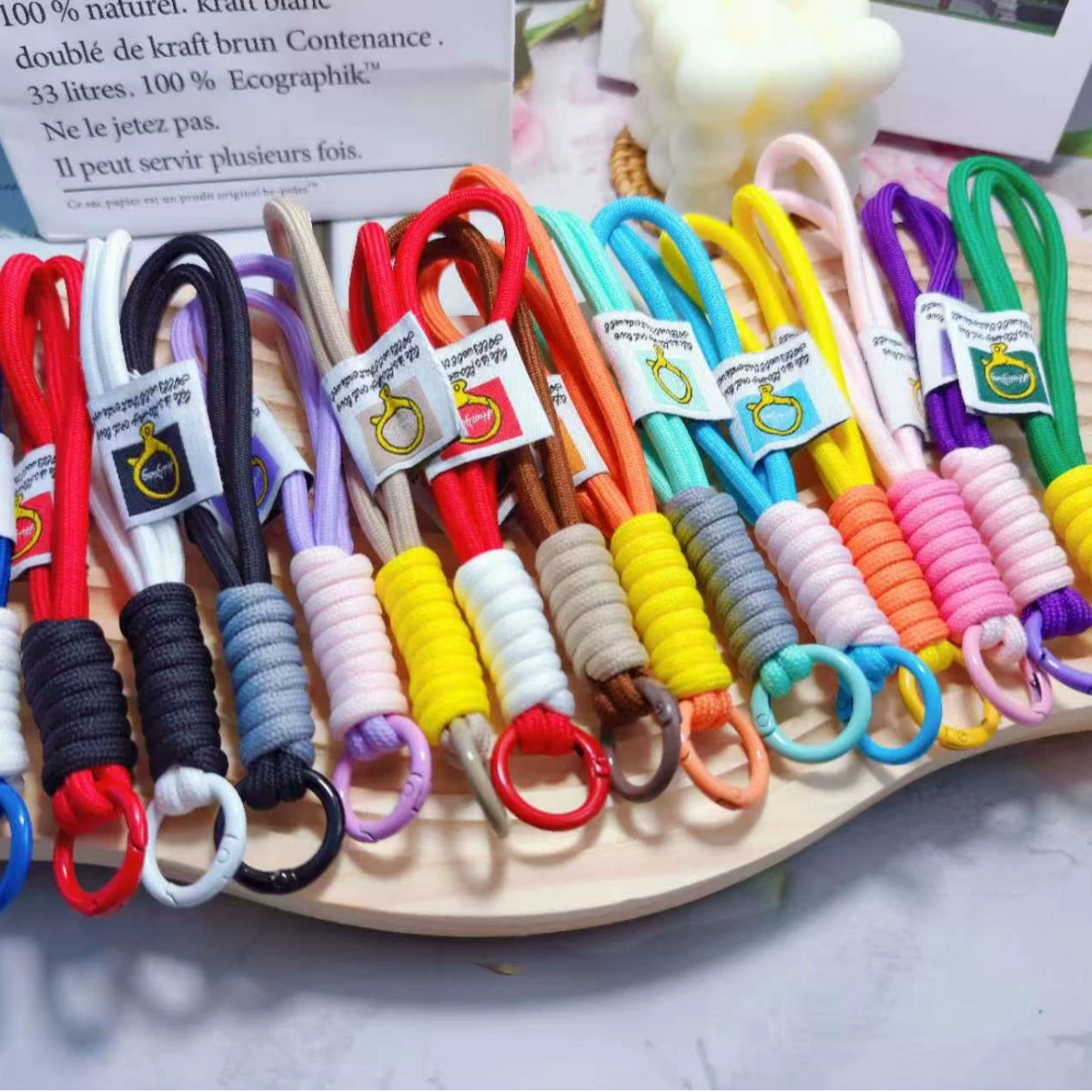 Hanfeng двухцветная пенька для мобильного телефона ремешок для ремешка для ремешка