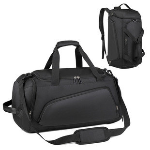Travel backpack independent shoe print logo dry and wet separation sports backpack multi-functional travel backpack
