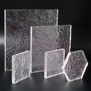 Highly Transparent Acrylic Plate Pmma Plexiglass Plate Transparent Stone Pattern Water Ripple Acrylic Plate Cutting and Processing