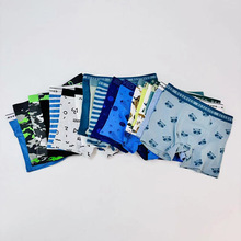 波兰单中大男童棉质平角裤男孩宽松舒适短裤儿童四角内裤