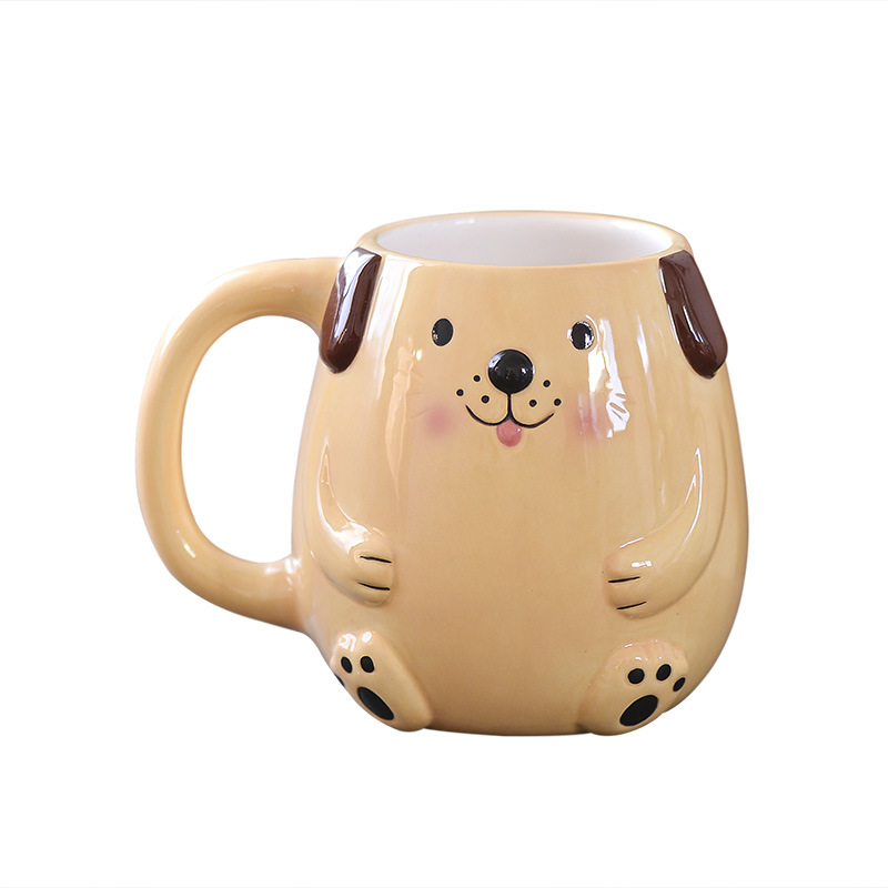 Taza de cerámica de la rana taza de cerámica de la rana Taza tridimensional Animal pintado a mano taza de cerámica taza de café