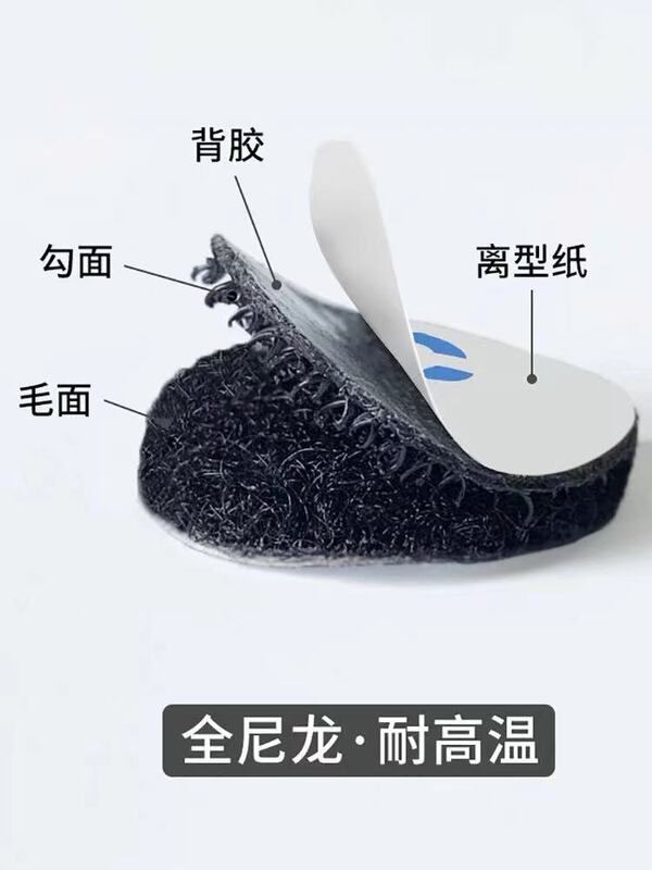 Factory Direct Sales Dot Velcro 3M Round Double-sided Adhesive Velcro Nylon Hook and Loop Tape Buckle Self-adhesive Tape