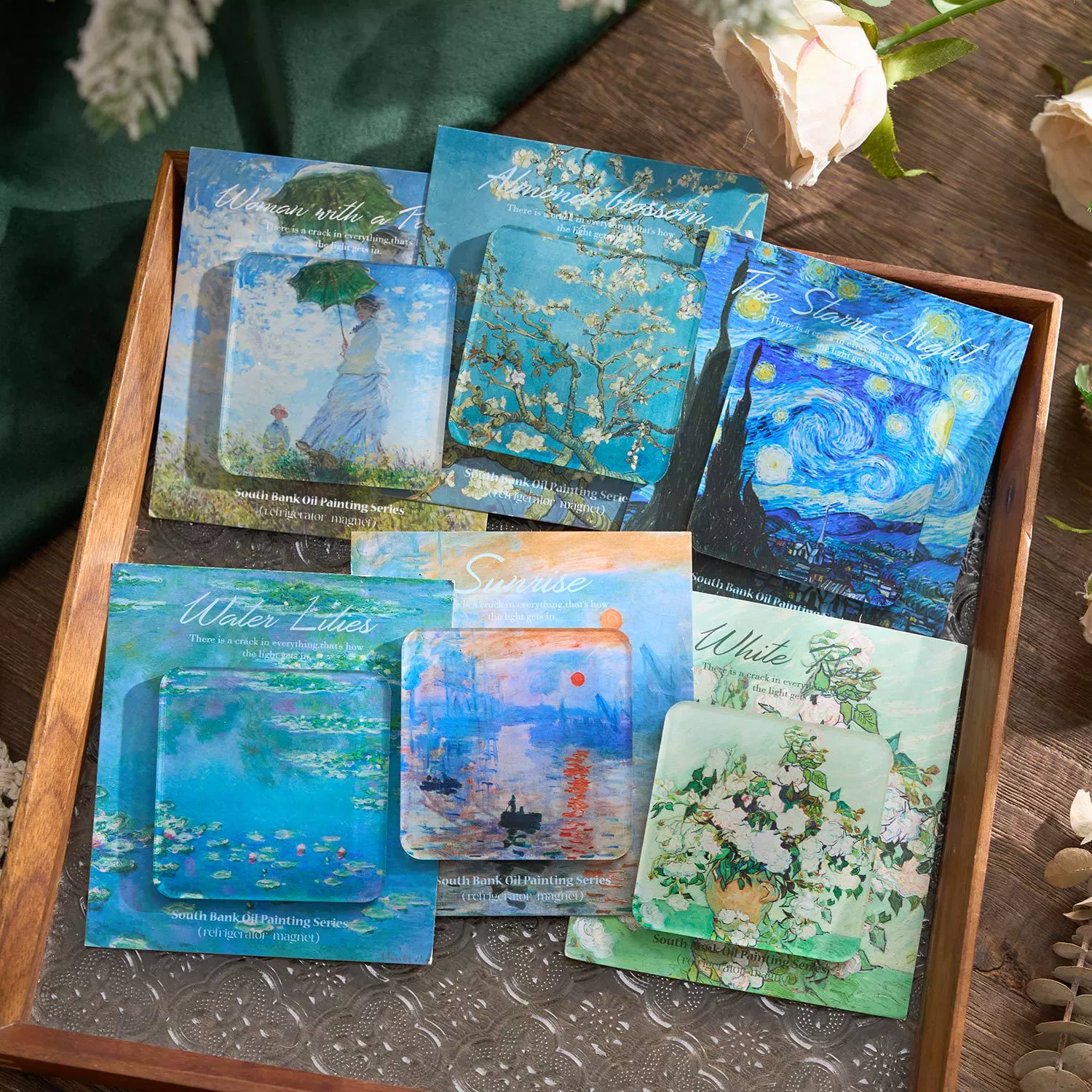 Ранний Мо Акриловый холодильник наклейки на южном берегу серии масляной живописи