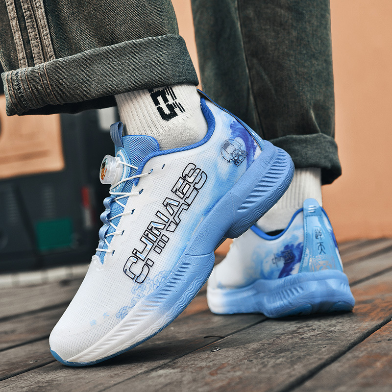 2025 nuevos zapatos para correr con botones giratorios de la serie Nezha para hombres y mujeres zapatos antideslizantes ultraligeros con amortiguación