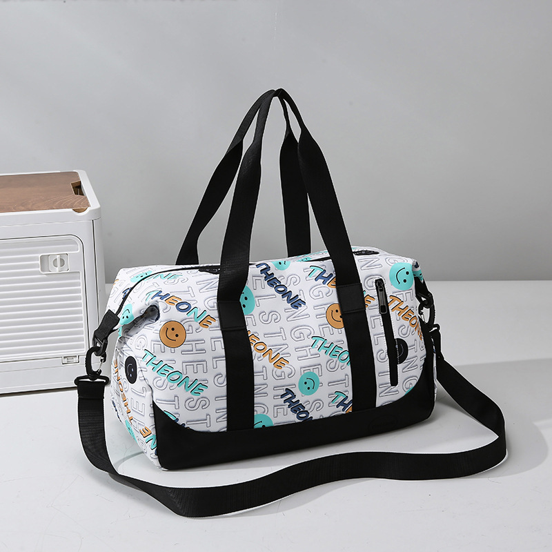 Nueva letra de moda bolso de viaje de moda bolso de mano ligero bolso antiespiración bolso de ejercicio bolso de yoga para mujeres
