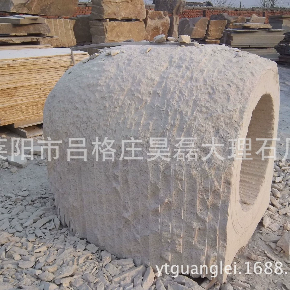 Шаньдун белый песчаник резная белый песчаник рельефный тип