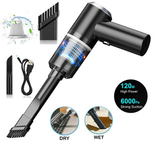 Car vacuum cleaner car Wireless wet and dry charging car home handheld mini high power large suction vacuum cleaner