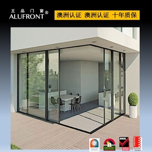 American Standard Nfrc Certified Soundproof Glass Balcony Door Broken Bridge Aluminum Frame Sliding Door